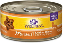 Wellness Minced Chicken Dinner Grain Free Wet Cat Food
