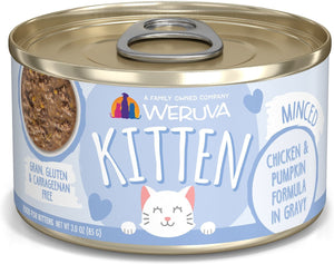 Weruva Minced Kitten Chicken And Pumpkin Formula In Gravy Grain Free Wet Cat Food
