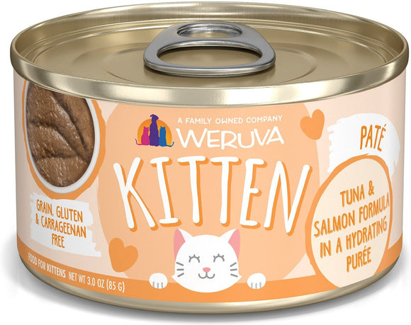 Weruva Pate Kitten Salmon And Tuna Formula In Gravy Grain Free Wet Cat Food