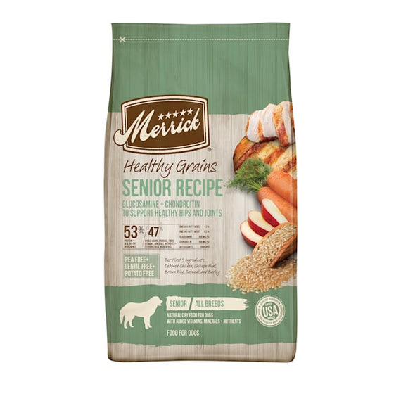 Merrick Healthy Grains Senior Chicken Grain Inclusive Dry Dog Food
