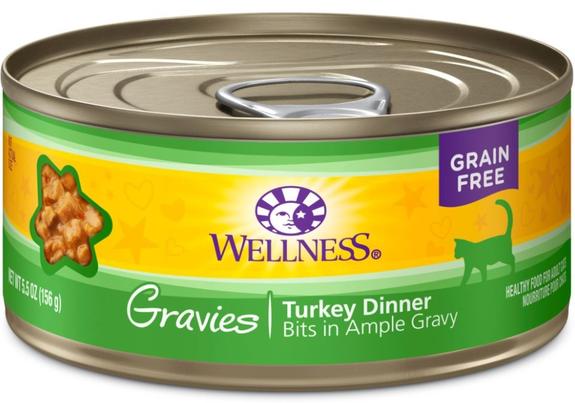 Wellness Natural Grain Free Gravies Turkey Dinner Wet Cat Food