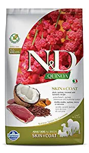 Farmina N&D Quinoa Grain Free Mini Venison, Turmeric & Coconut Skin Coat Dry Dog Food