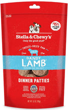 Stella & Chewy's Dinner Patties Dandy Lamb Grain Free Freeze Dried Raw Dog Food