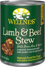 Wellness Lamb & Beef Stew With Brown Rice & Apples Grain Inclusive Wet Dog Food