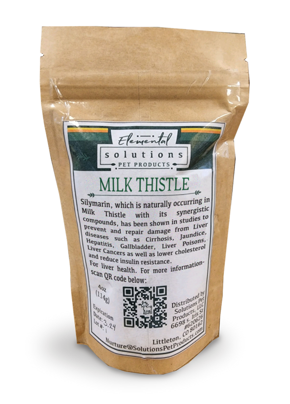 Solutions Pet Products Milk Thistle for Liver Support For Dogs And Cats