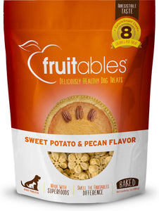 Fruitables Sweet Potato & Pecan Flavor Crunchy Dog Treat