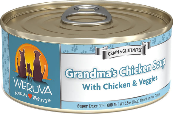 Weruva Grandma's Chicken Soup With Chicken & Veggies Grain Free Wet Dog Food