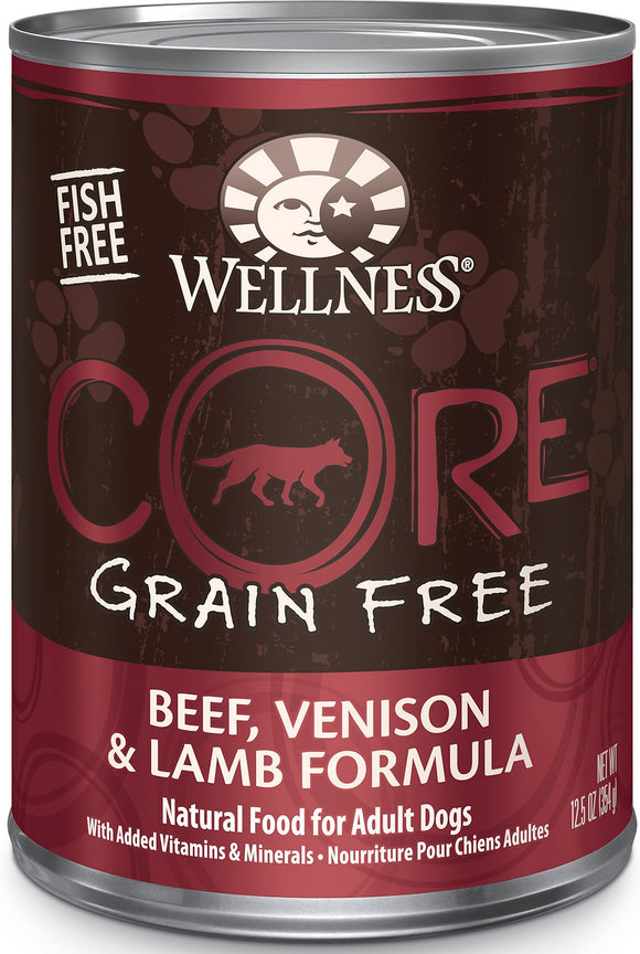 Wellness Core Beef, Venison & Lamb Formula Grain Free Wet Dog Food