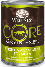 Wellness Core Grain Free Weight Management Formula Canned Dog Food, 12.5-Oz, Case of 12