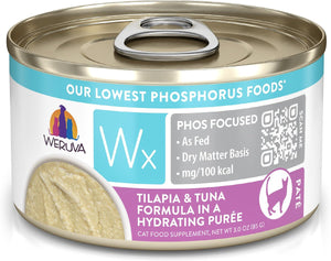 Weruva Wx Phos Focused Tilapia & Tuna Formula In A Hydrating Purée Grain Free Wet Cat Food