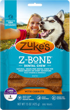 Zuke's Z-Bone With Carrots Grain Free Dental Dog Chews