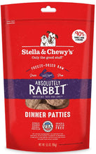Stella & Chewy's Dinner Patties Absolutely Rabbit Grain Free Freeze Dried Raw Dog Food