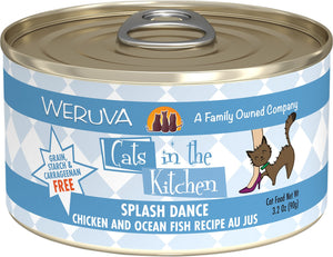 Weruva Cats In The Kitchen Splash Dance Chicken & Ocean Fish  Recipe Au Jus Grain Free Wet Cat Food