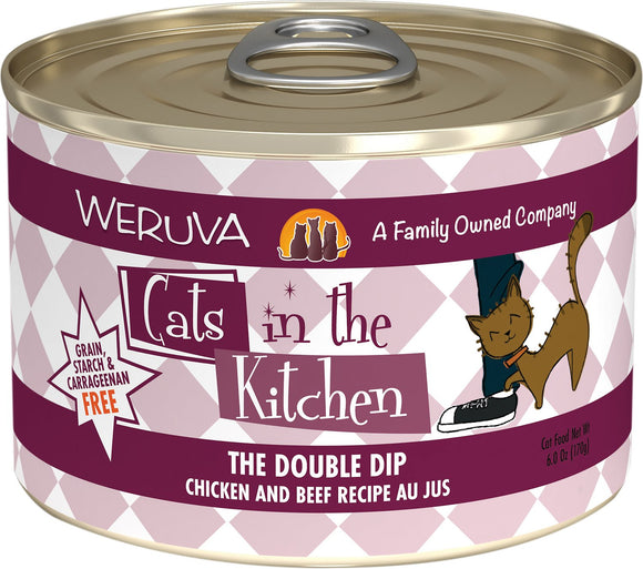Weruva Cats In The Kitchen The Double Dip Chicken & Beef Au Jus Grain Free Wet Cat Food