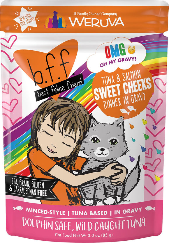 Weruva Cat Bff Originals Omg Tuna & Salmon Sweet Cheeks Dinner In Gravy Wet Cat Food