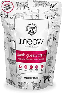 New Zealand Natural Meow Lamb Green Tripe Grain Free Freeze Dried Cat Treats