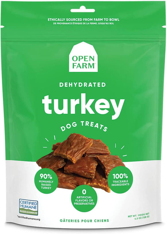 Open Farm Turkey Dehydrated Freeze Dried Treats For Dogs