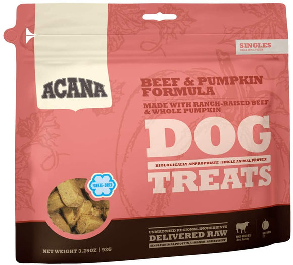 Acana Beef & Pumpkin Formula Grain Free Freeze Dried Raw Dog Treats