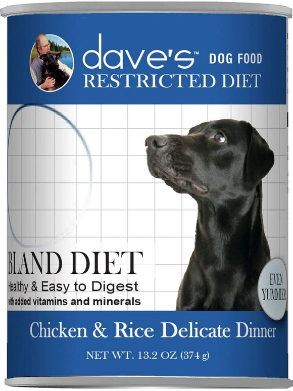 Dave’s Restricted Diet Bland Chicken & Rice Grain Inclusive Wet Dog Food