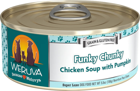 Weruva Funky Chunky Chicken Soup With Pumpkin Grain Free Wet Dog Food
