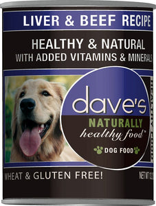 Dave’s Naturally Healthy Liver & Beef Grain Free Wet Dog Food