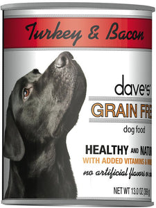 Dave’s Turkey and Bacon Grain Free Wet Dog Food