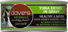 Dave's Naturally Healthy Tuna Entree In Gravy Grain Free Wet Cat Food
