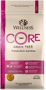 Wellness Core Grain Free Turkey, Turkey Meal & Duck Formula Dry Cat Food