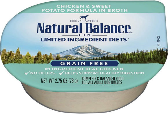 Natural Balance L.I.D. Limited Ingredient Diets Chicken & Sweet Potato Formula Shreds Grain Free Wet Dog Food