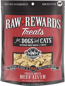 Northwest Naturals Beef Liver Grain Free Raw Rewards Freeze Dried Treats For Dogs And Cats