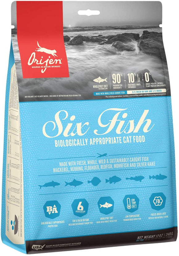 Orijen Six Fish Grain Free Dry Cat Food