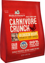 Stella & Chewy's Carnivore Crunch Cage Free Chicken Recipe Grain Free Freeze Dried Raw Dog Treats