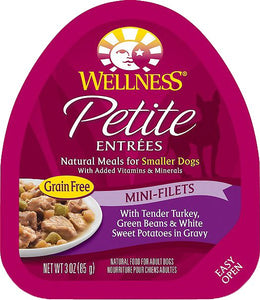 Wellness Petite Entrees Mini-Filets With Tender Turkey, Green Beans & White Sweet Potatoes In Gravy Grain Free Wet Dog Food