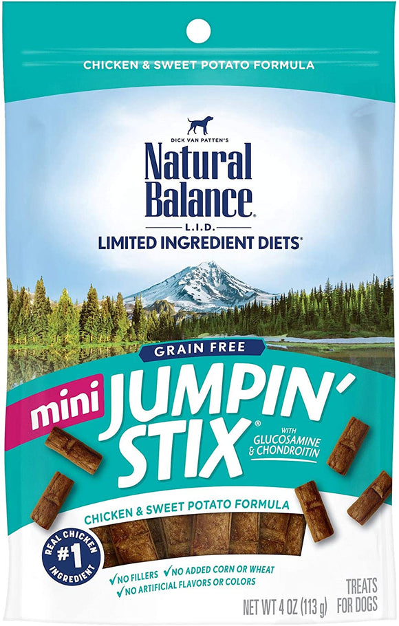Natural Balance Limited Ingredient Diets Mini Jumpin’ Stix Chicken & Sweet Potato Formula Dog Treats
