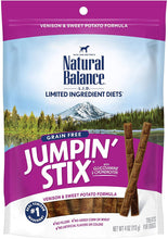 Natural Balance Limited Ingredient Diets Jumpin’ Stix Venison & Sweet Potato Formula Dog Treats