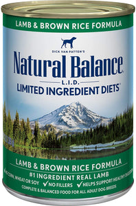 Natural Balance L.I.D. Limited Ingredient Diets Lamb & Brown Rice Formula Wet Dog Food