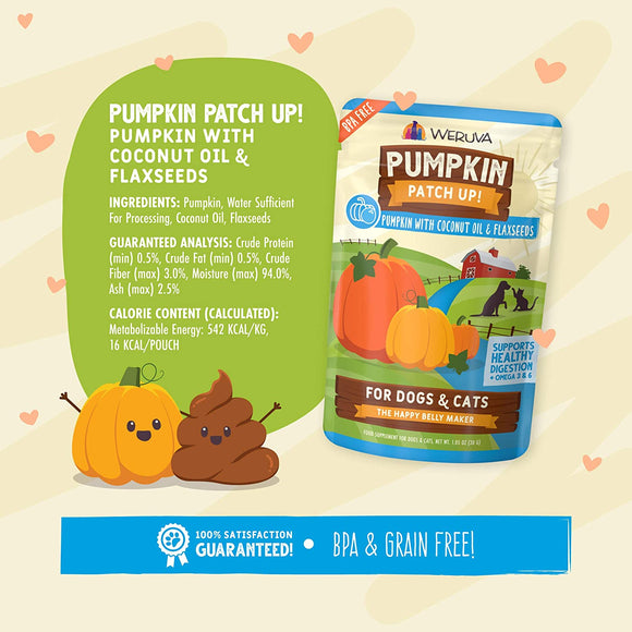 Weruva Pumpkin Patch Up Pumpkin With Cocunut Oil & Flaxseeds Food Supplement For Dogs & Cats