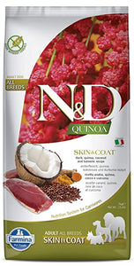 Farmina N&D Quinoa Grain Free Mini Duck, Turmeric & Coconut Skin Coat Dry Dog Food