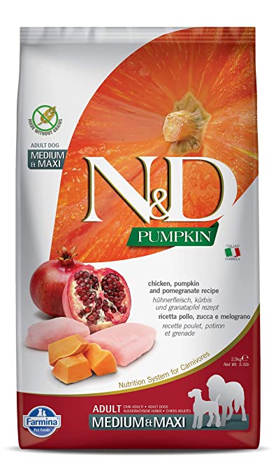 Farmina N&D Pumpkin Grain Free Med Maxi Duck Cantaloupe Dry Dog Food