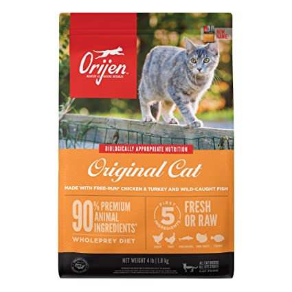 Orijen Made With Chicken, Turkey And Fish Grain Free Cat Dry Food For  Kitten