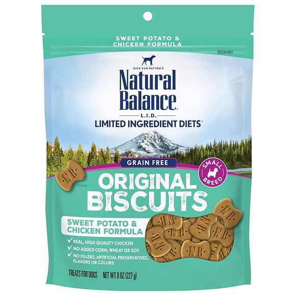 Natural Balance L.I.T. Limited Ingredient Treats Sweet Potato & Chicken Formula Dog Treats