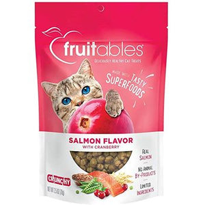 Fruitables  Salmon Flavor Grain Inclusive Crunchy Cat Treats