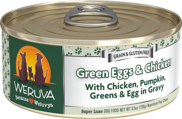 Weruva Green Eggs & Chicken With Chicken, Egg, & Greens In Gravy Grain Free Wet Dog Food