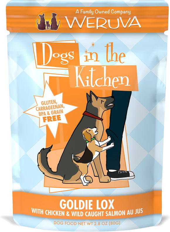 Weruva Dogs In The Kitchen Goldie Lox With Chicken & Wild Caught Salmon Au Jus Grain Free Wet Dog Food
