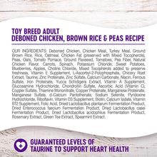 Wellness Toy Breed Complete Health Adult Deboned Chicken, Brown Rice & Peas Recipe Grain Inclusive Dry Dog Food