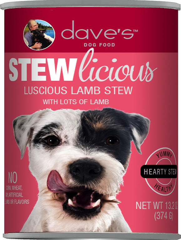 Dave’s Stewlicious Luscious Lamb Stew Grain Free Wet Dog Food