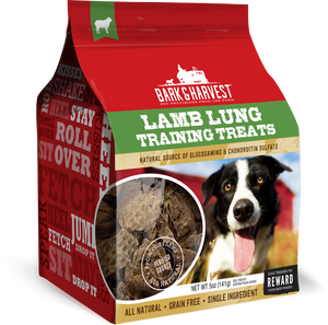 Superior Farms Bark & Harvest Lamb Lung Grain Free Training Dog Treat
