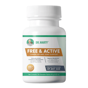 Dr. Marty Free & Active Hip and Joint Support Chewable Tablet For Dogs