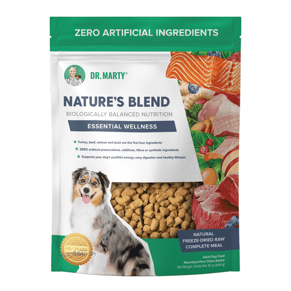 Dr. Marty Natural's Blend Essential Wellness Freeze Dried Raw Food For Dogs