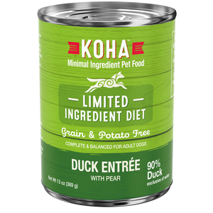 Koha Limited Ingredient Diet Duck Entree With Pear Grain Free Wet Dog Food